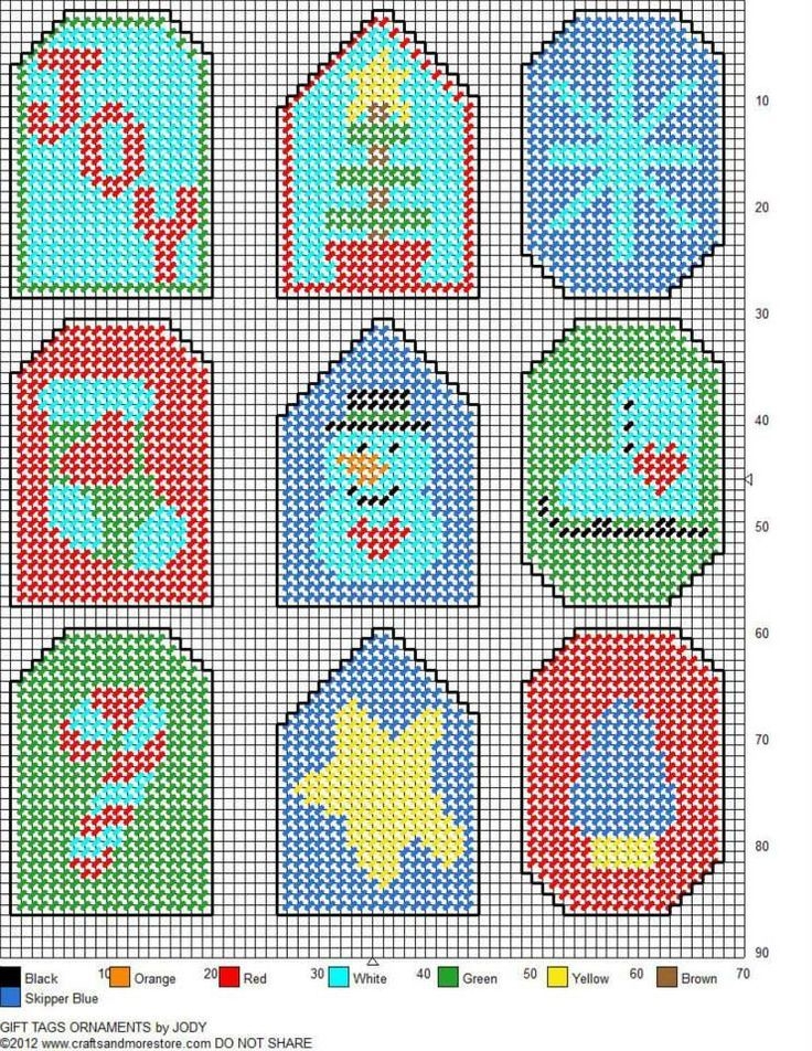 Free Printable Plastic Canvas Christmas Ornament Patterns Jean A 