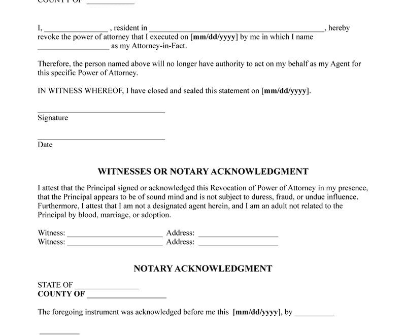 Free Printable Power Of Attorney Form For Maryland Printable Forms