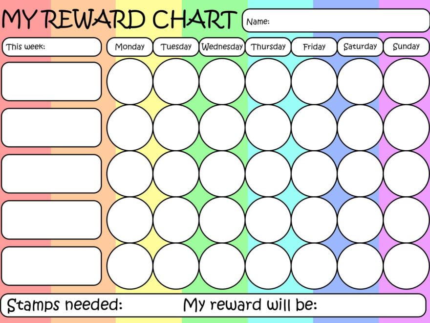 Free Printable Reward Chart Pdf