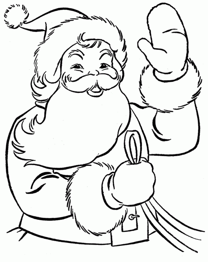 Free Printable Santa Claus Coloring Pages For Kids