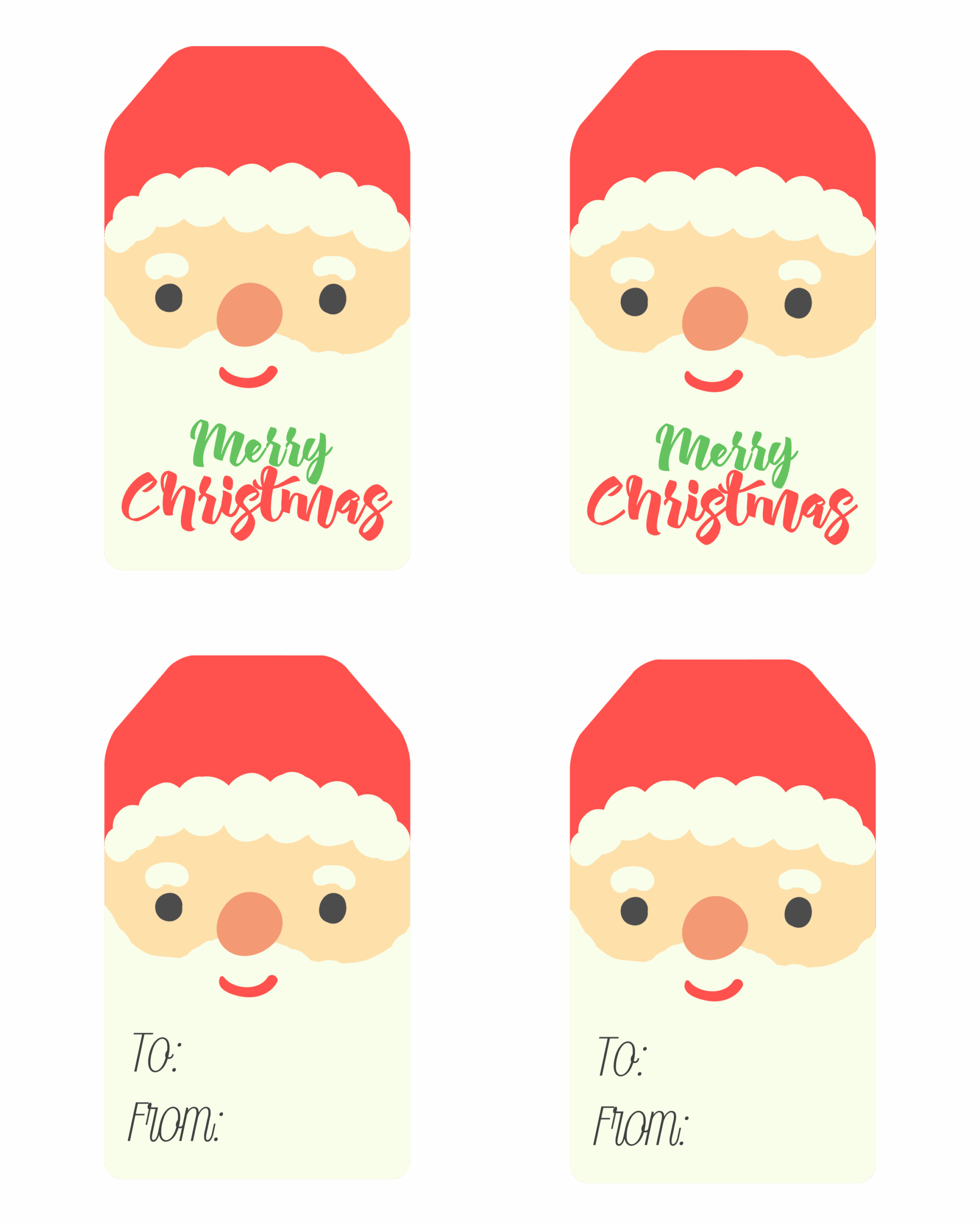 Free Printable Santa Gift Tags