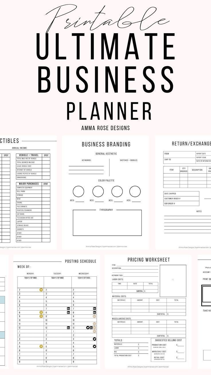 Free Printable Business Plan Worksheet