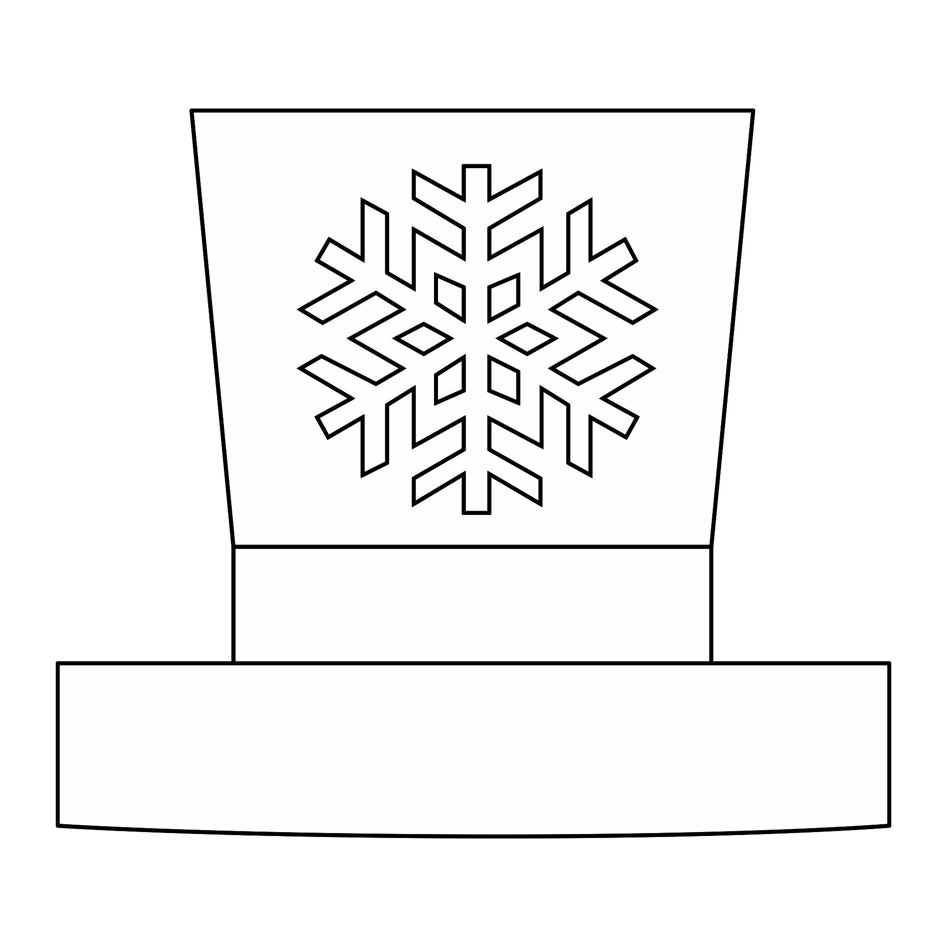Free Printable Snowman Hat Templates FREE Printable A Z