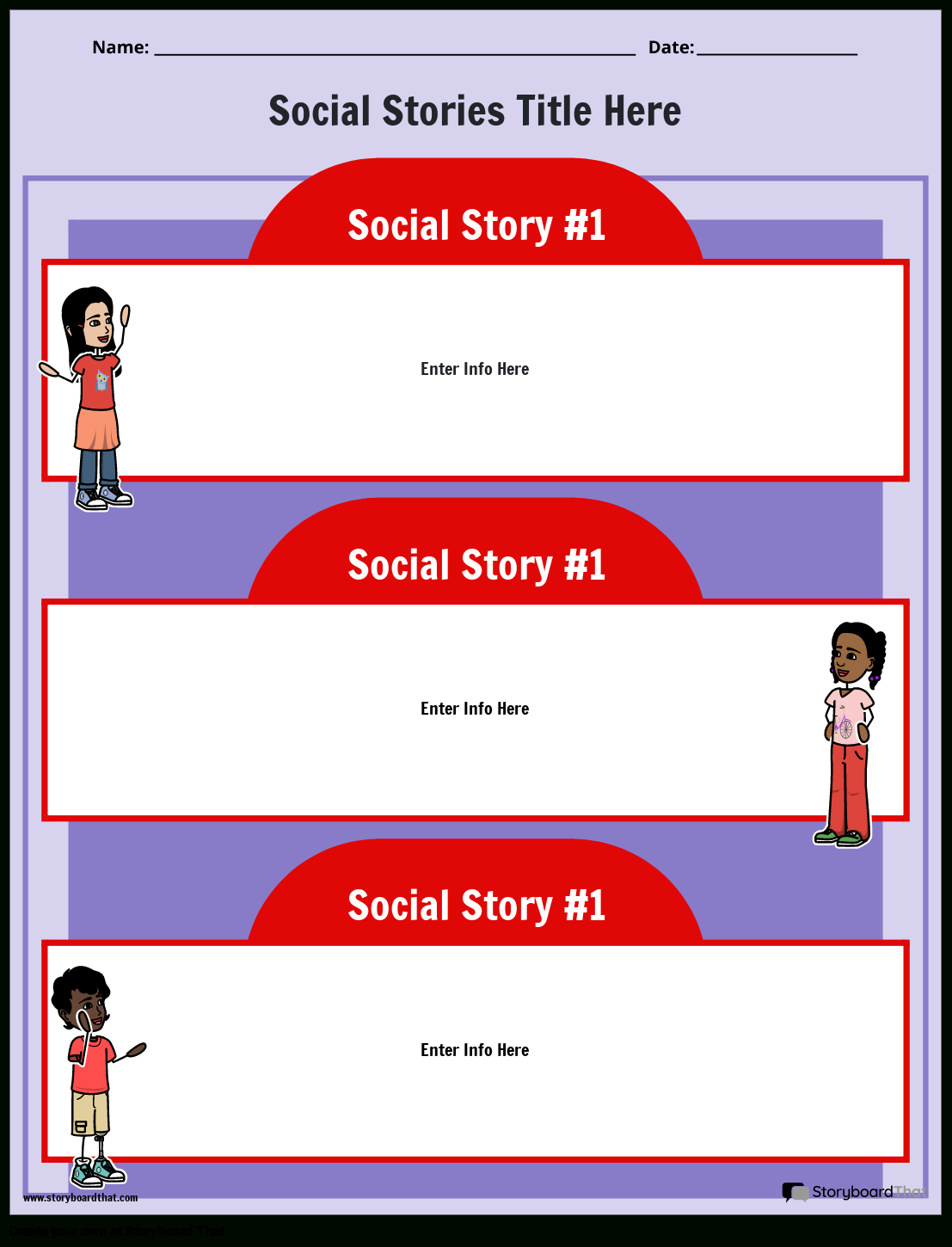 Free Printable Social Story Template
