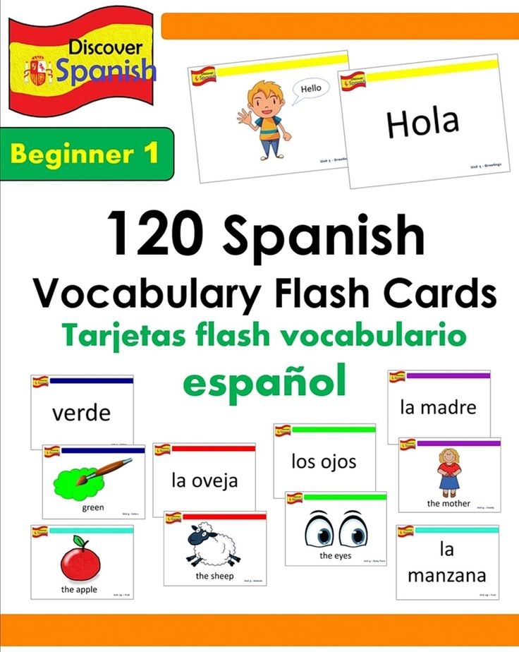 Free Printable Spanish Flashcards Printable