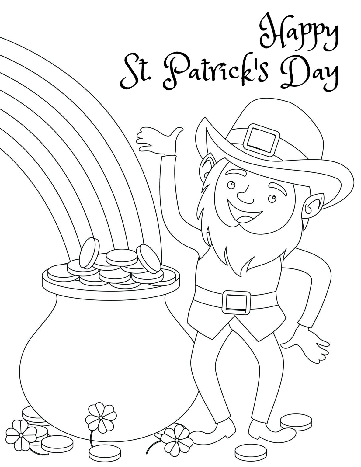 Free Printable St Patrick 39 s Day Coloring Pages Web Enjoy These Cute St 
