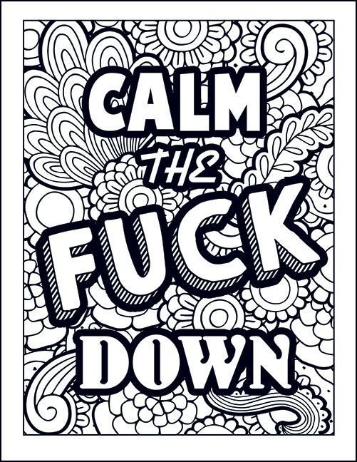 Swear Word Coloring Pages Printable Free