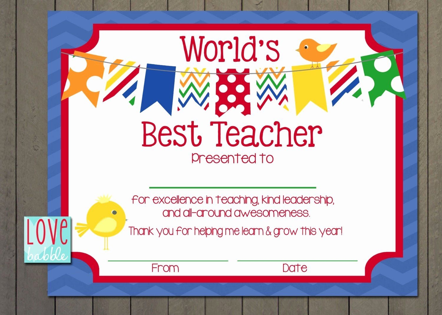 Free Printable Teacher Appreciation Certificates