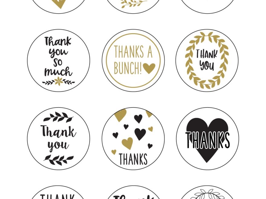 Free Printable Thank You Tags 300 Tags Printabulls