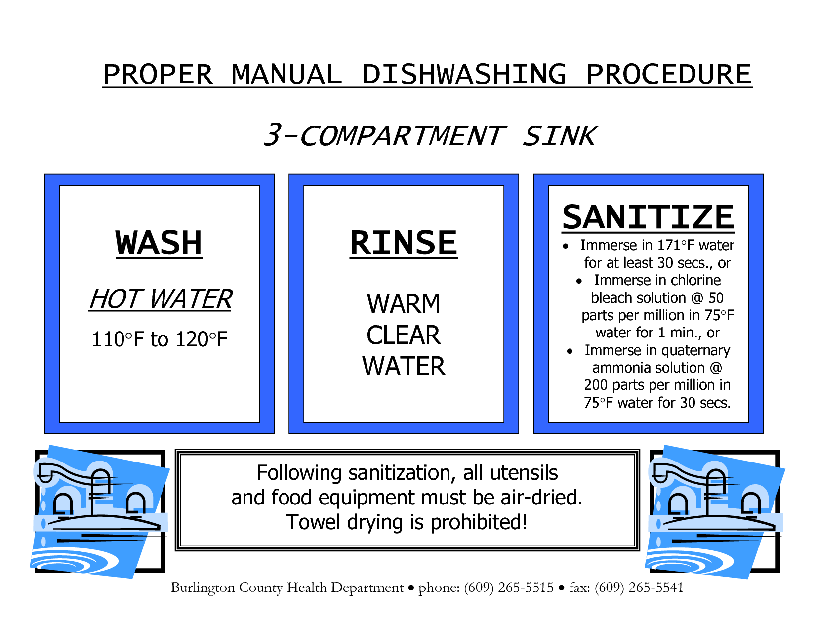 Free Printable Wash Rinse Sanitize Signs Printable Calendars AT A GLANCE