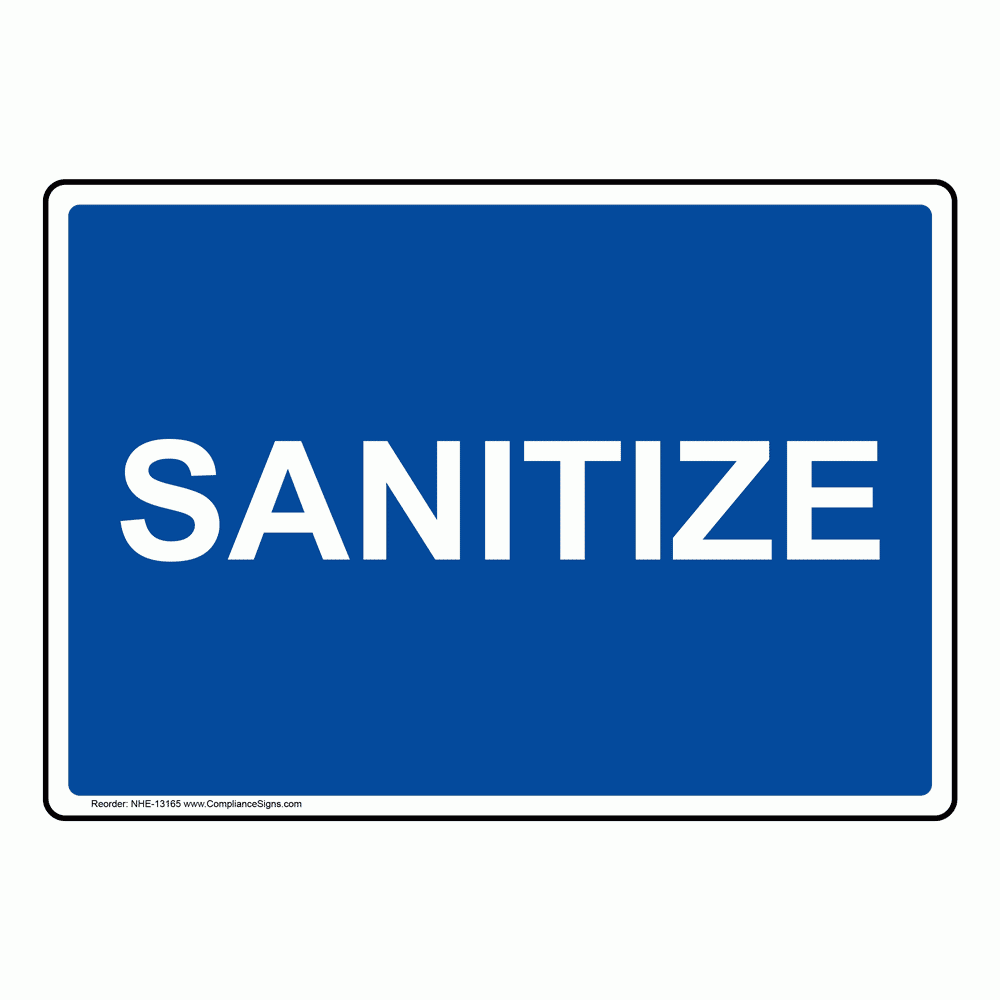 Free Printable Wash Rinse Sanitize Signs