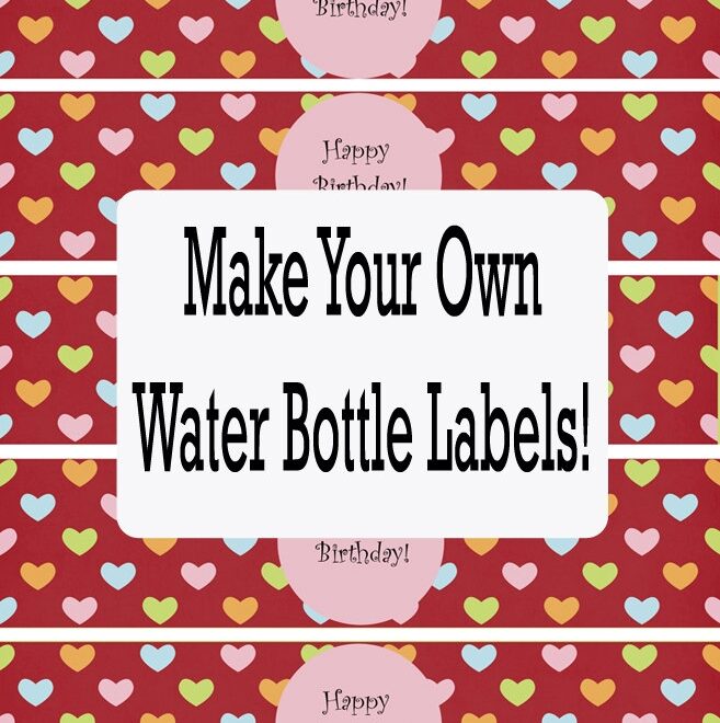 Free Printable Water Bottle Labels Template PARAHYENA