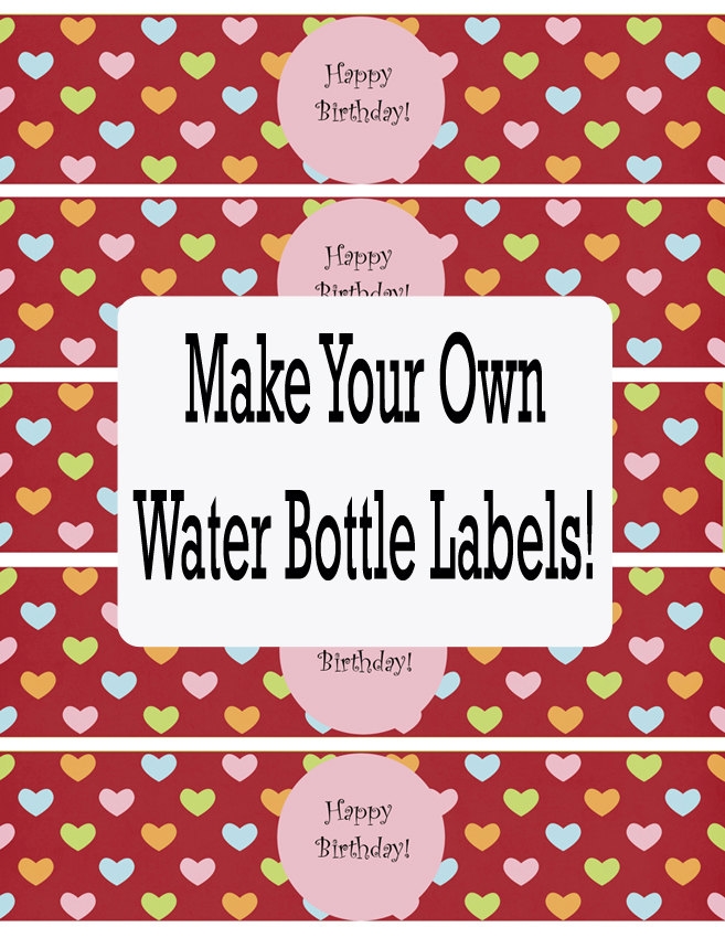 Free Printable Water Bottle Labels Template PARAHYENA