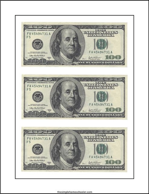 Printable 20 Dollar Bill Actual Size