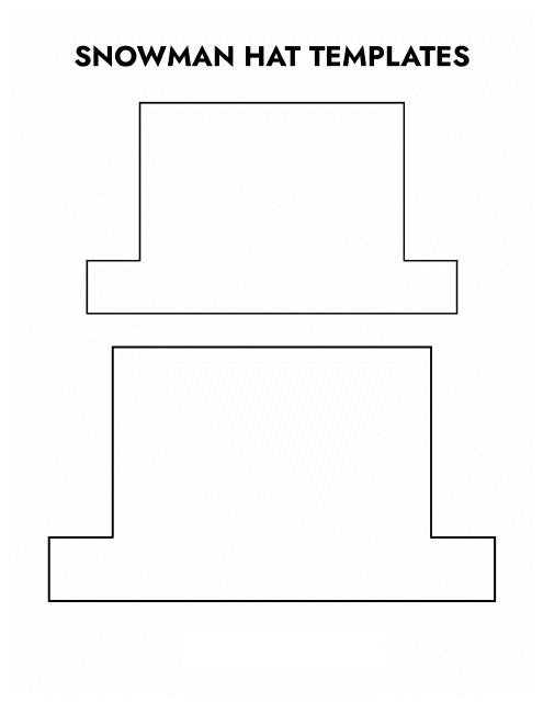 Free Snowman Hat Templates Customize Download Print PDF