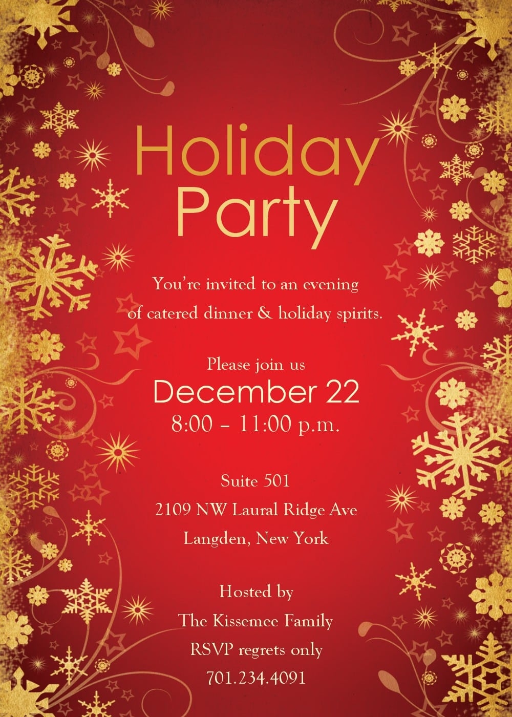 Free Printable Christmas Party Invitations Templates