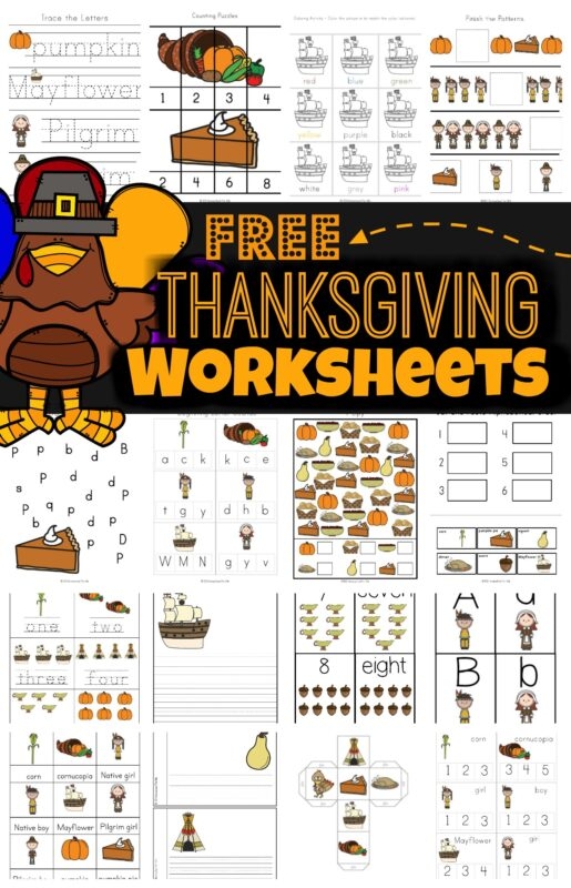 Free Thanksgiving Worksheets First Grade Design Corral