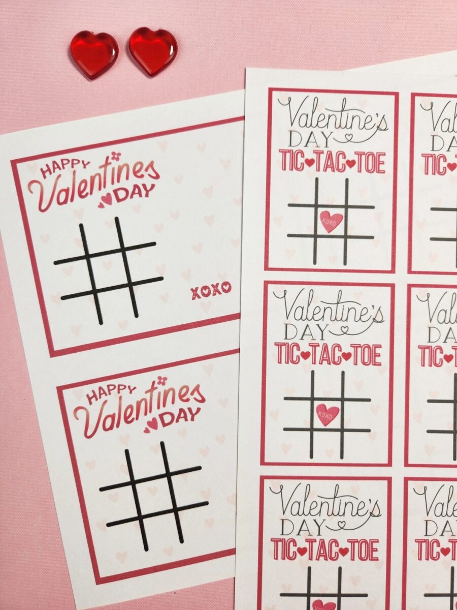 Valentine Tic Tac Toe Printable
