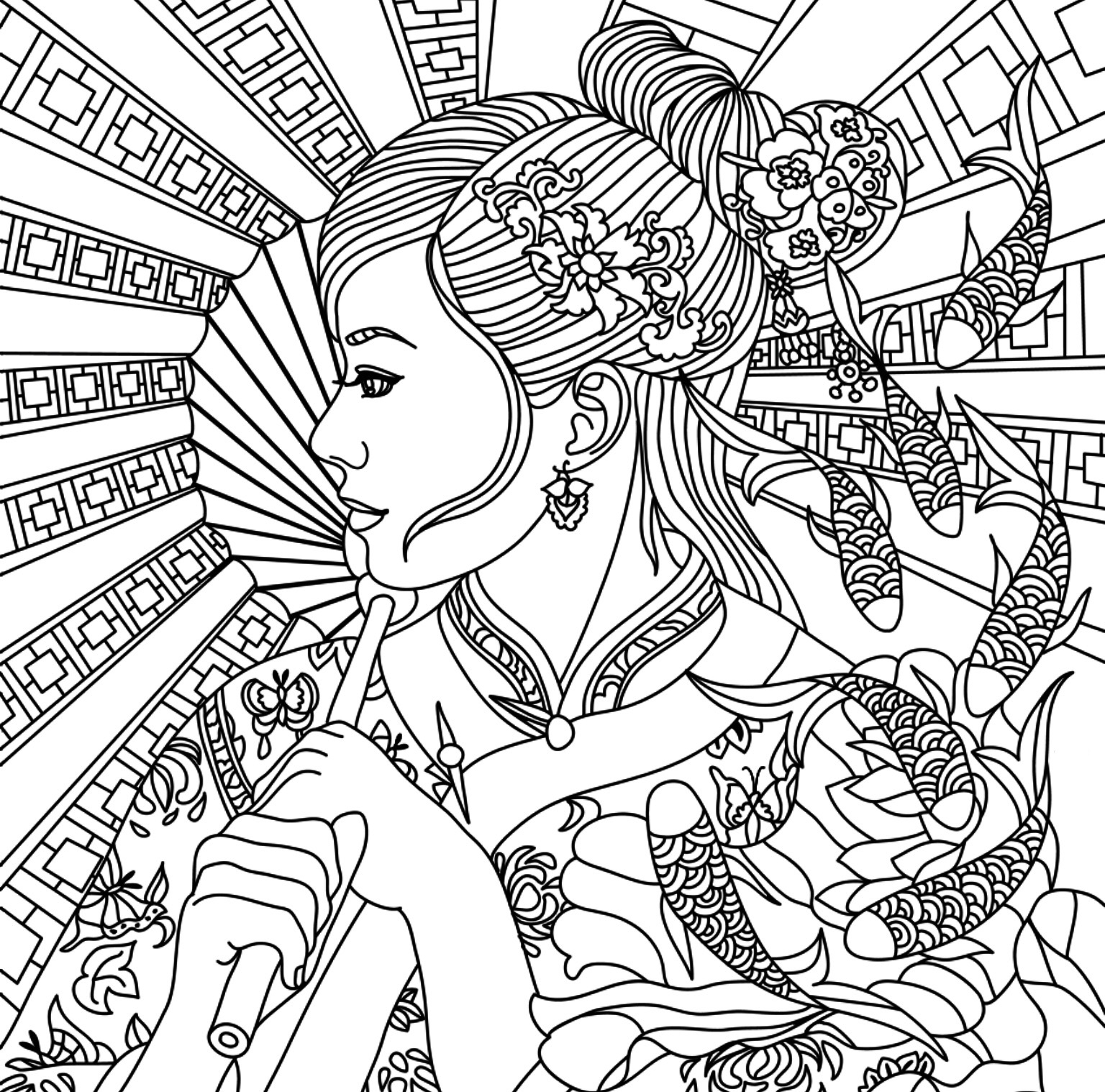 Full Size Coloring Pages For Adults At GetColorings Free 