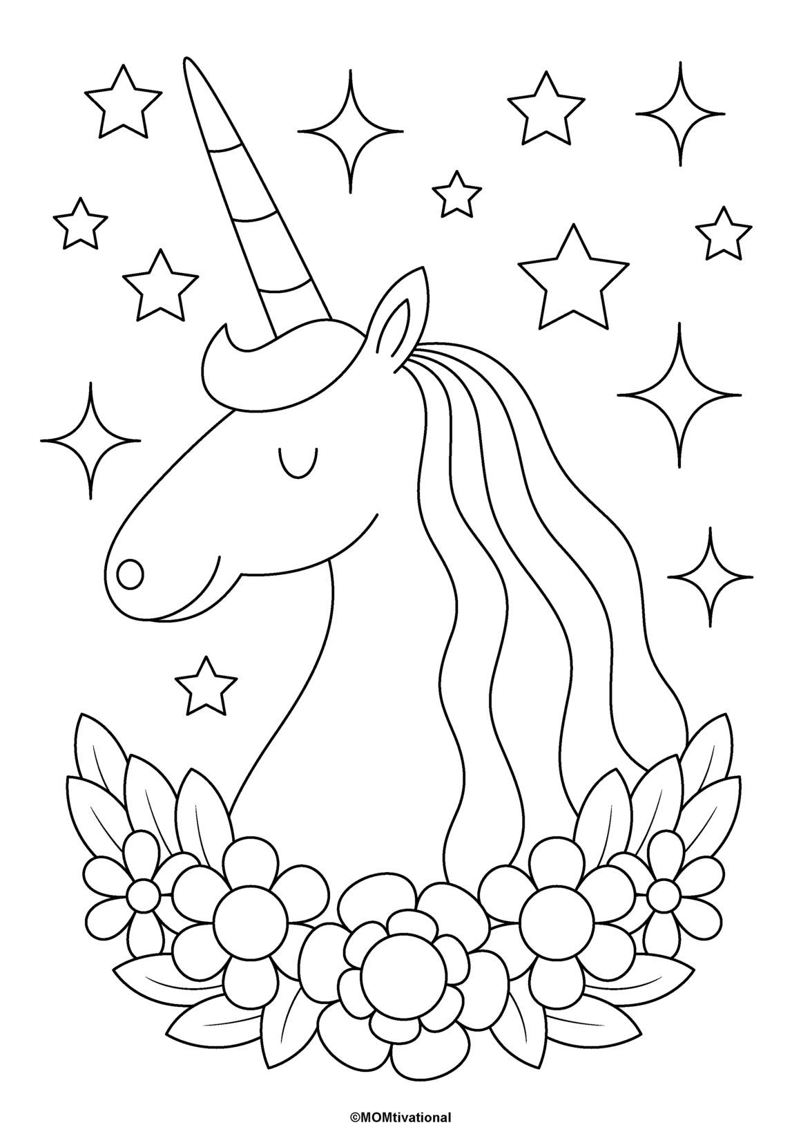 Printable Coloring Pages Of Unicorns