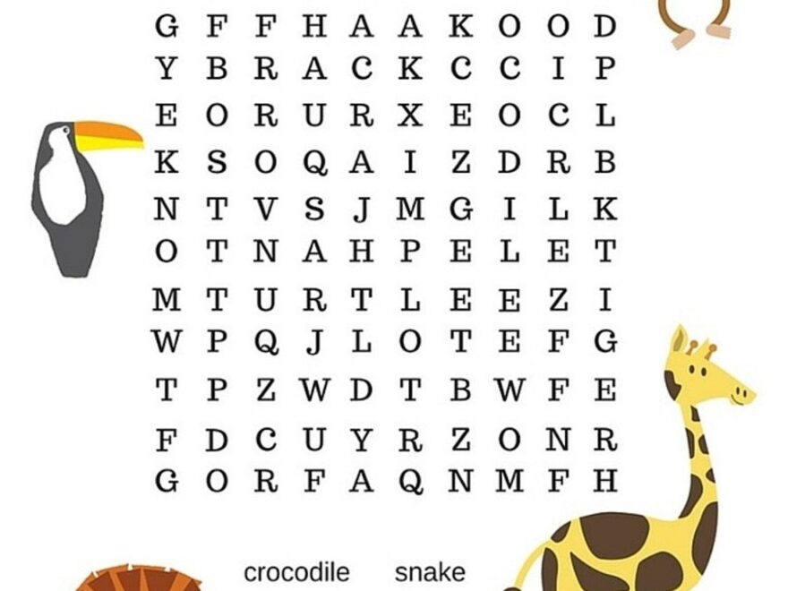 Fun Word Search For Children 101 Activity