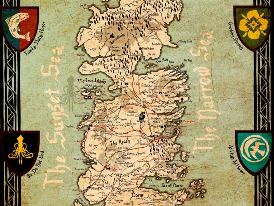 Game Of Thrones Printable Map