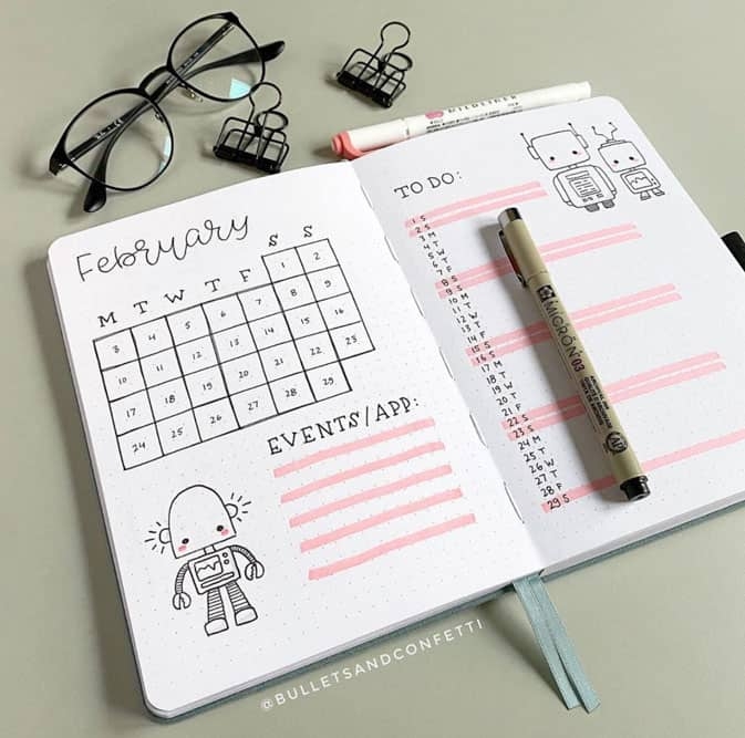 Bullet Journal To Do List Printable