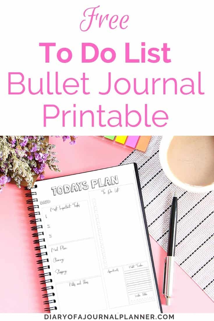 Get Organized With A Bullet Journal To Do List