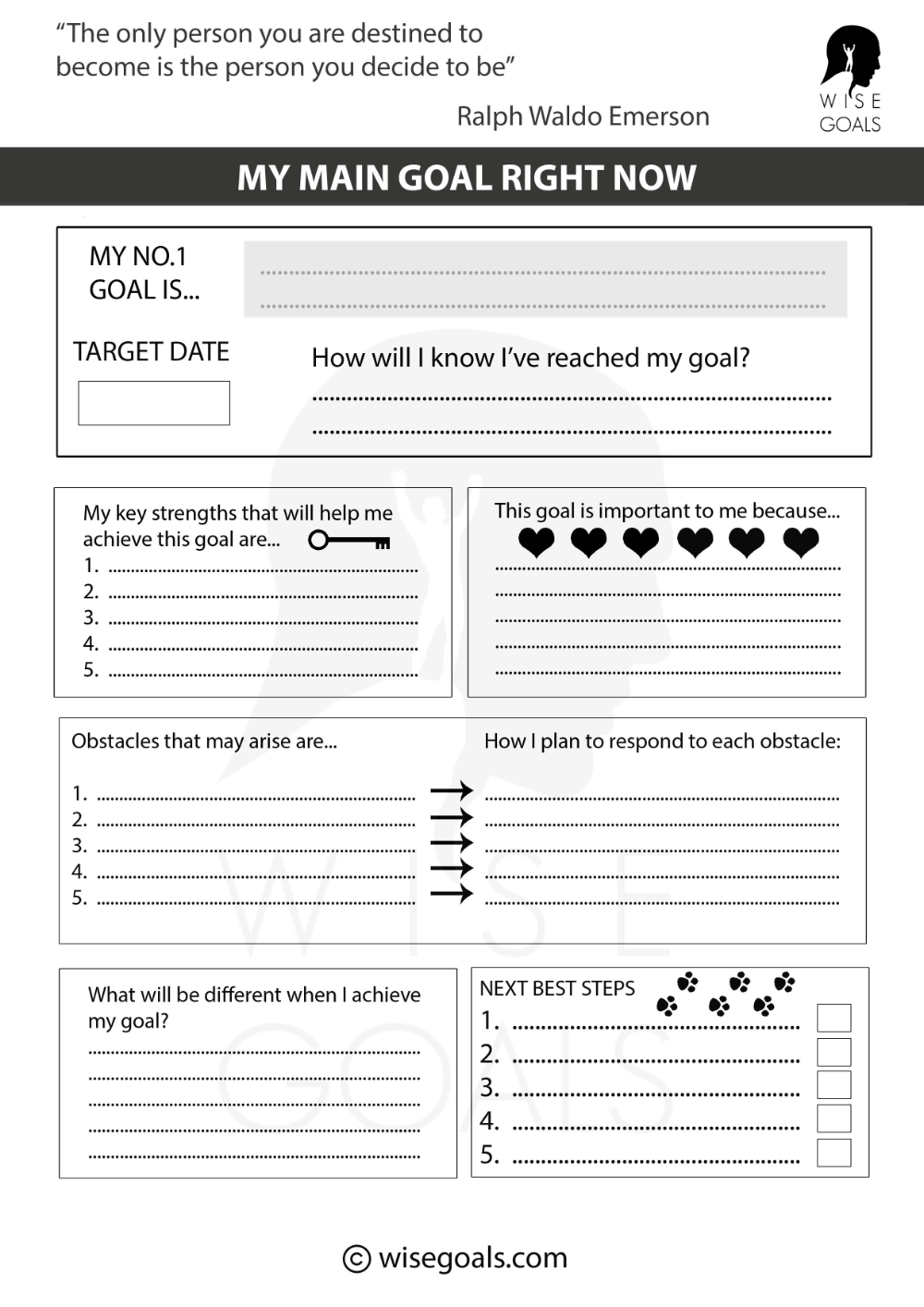 Goal Setting Worksheet Goals Worksheet Smart Goals Worksheet Goal 