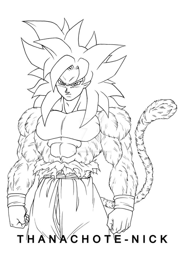 Goku Ultra Instinct Sign SSJ4 By Thanachote Nick Dragon Ball 