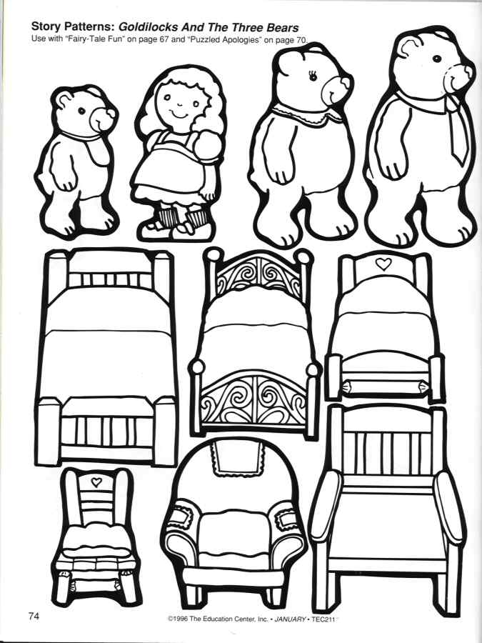 Goldilocks And The Three Bears Worksheets