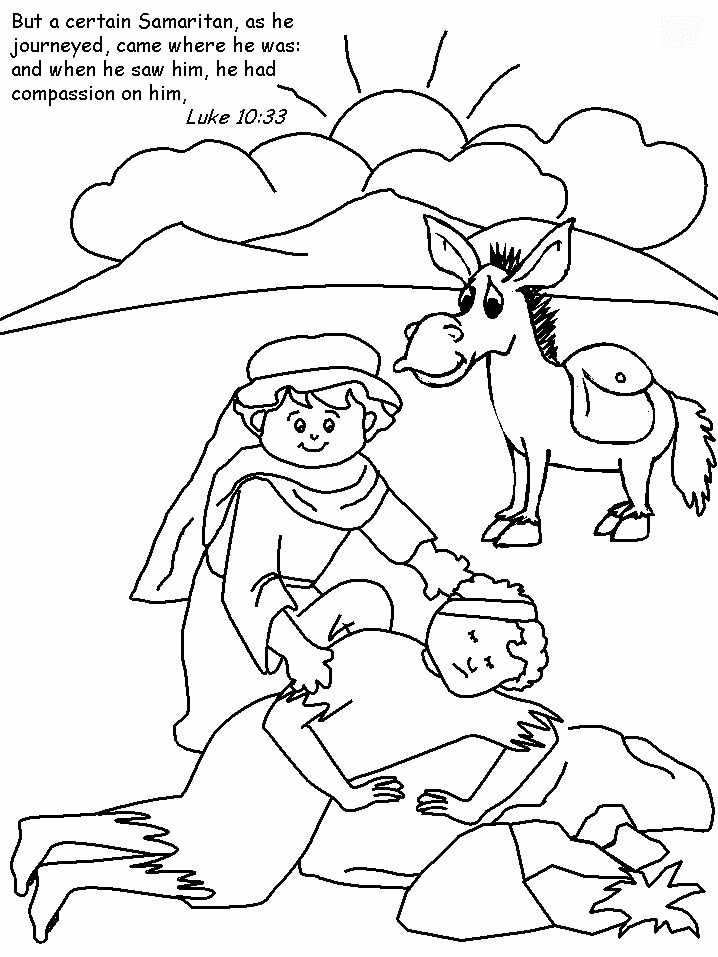 Good Samaritan Coloring Pages Best Coloring Pages For Kids