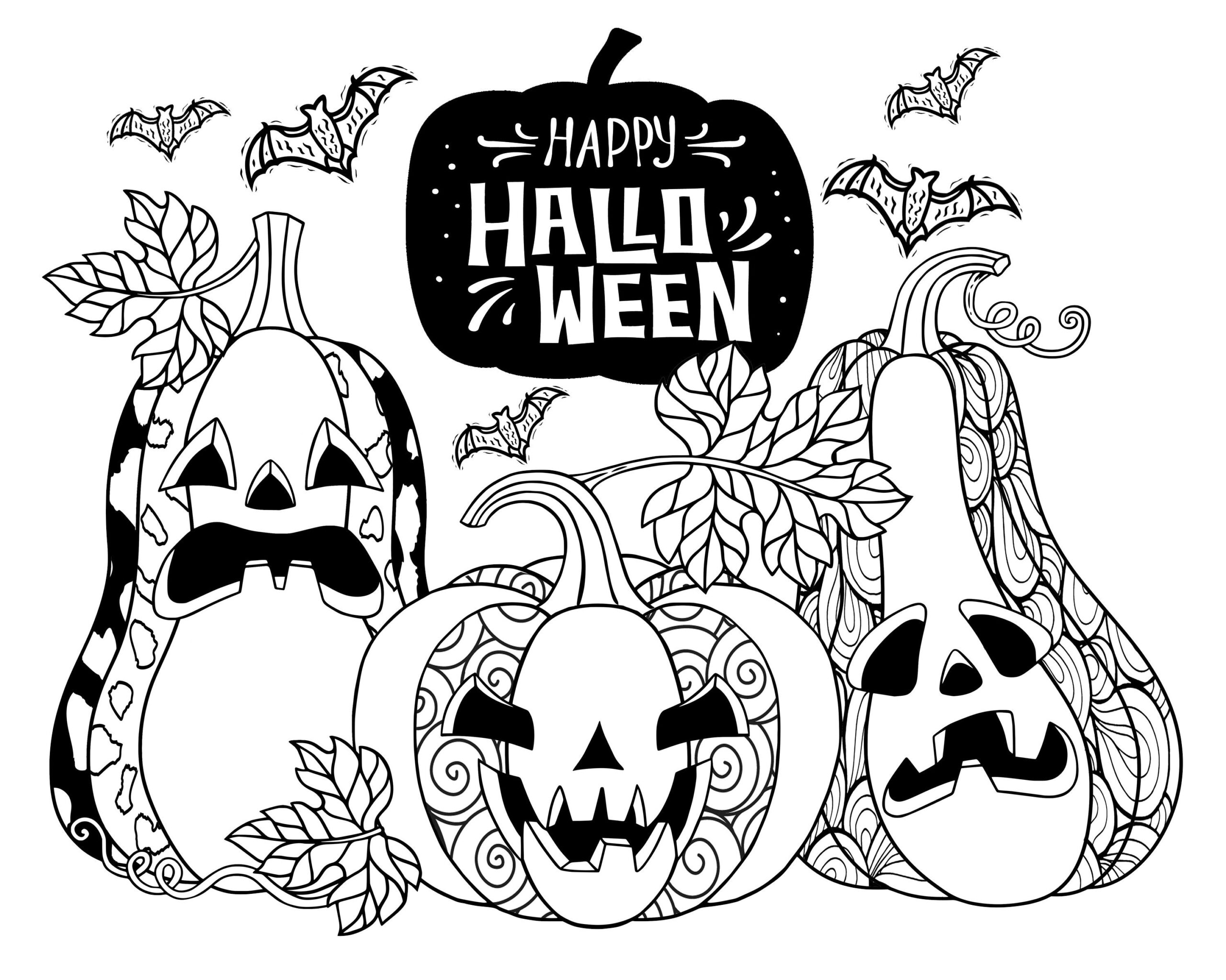 Free Printable Halloween Coloring Pages For Adults