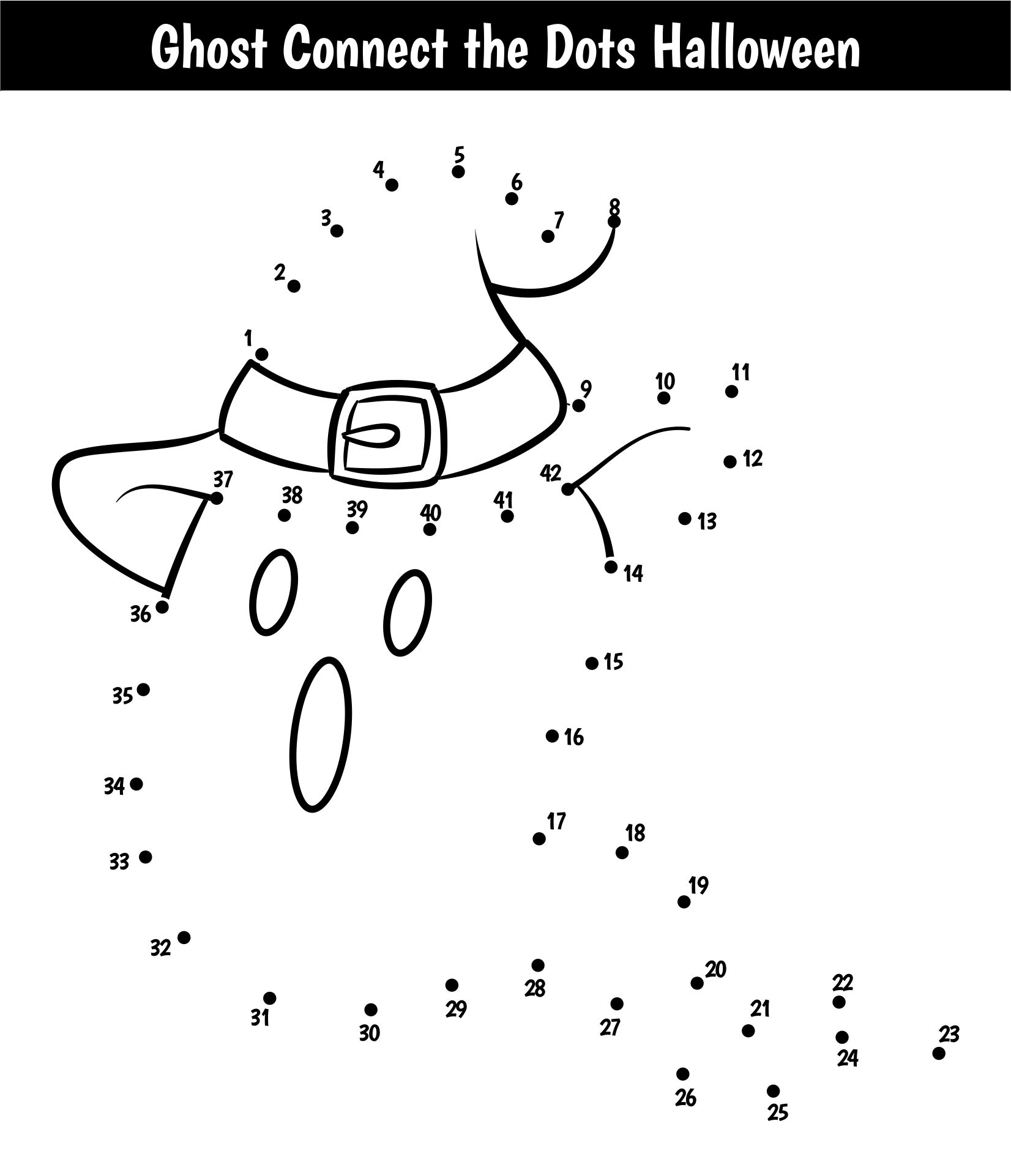 Halloween Connect The Dots 15 Free PDF Printables Printablee