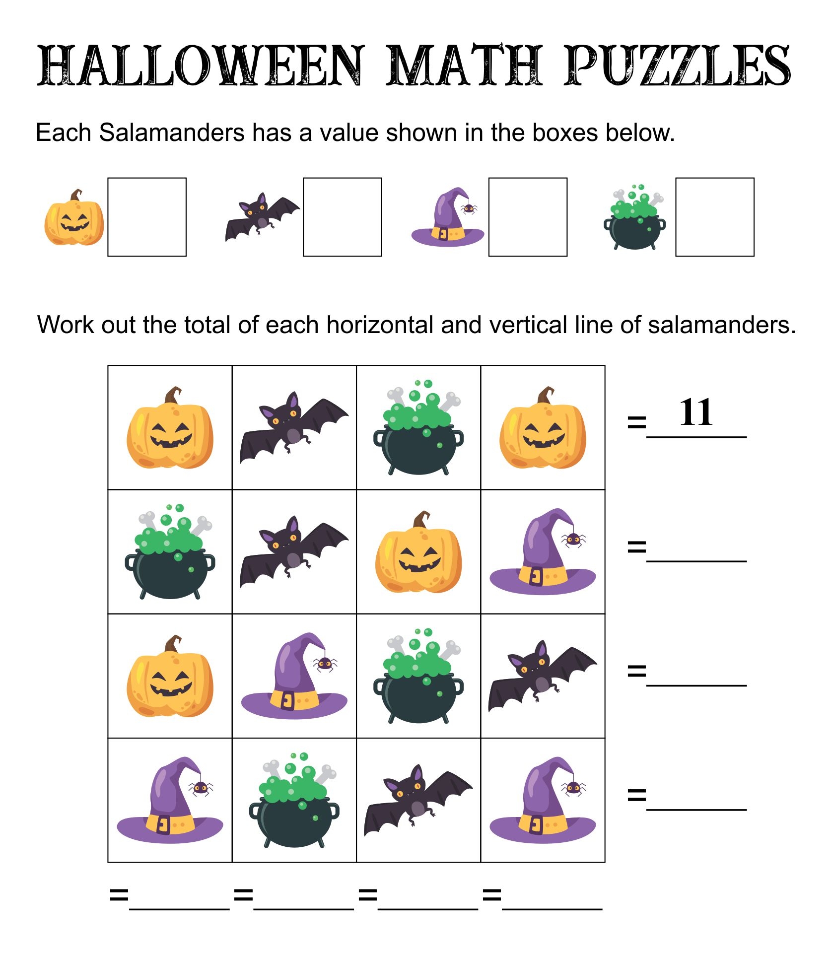 Halloween Logic Puzzles 15 Free PDF Printables Printablee
