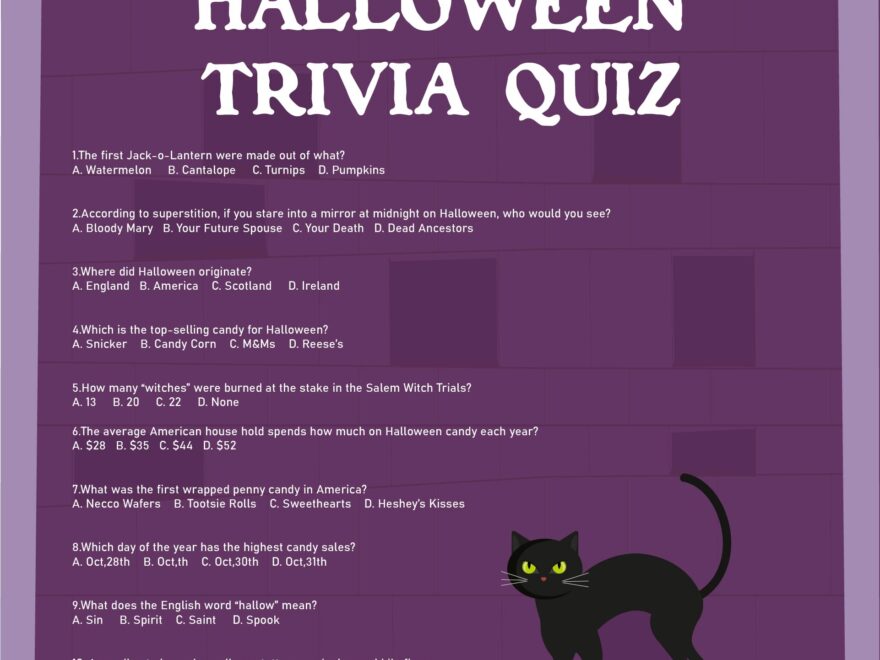 Halloween Trivia And Answers 15 Free PDF Printables Printablee
