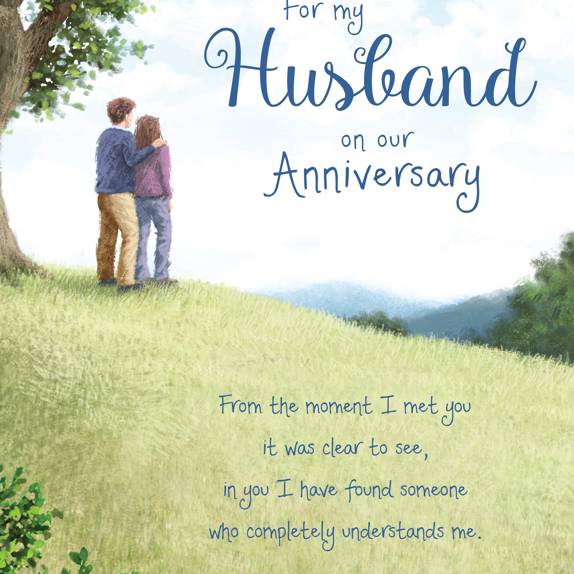Happy Anniversary To Husband Printable Card