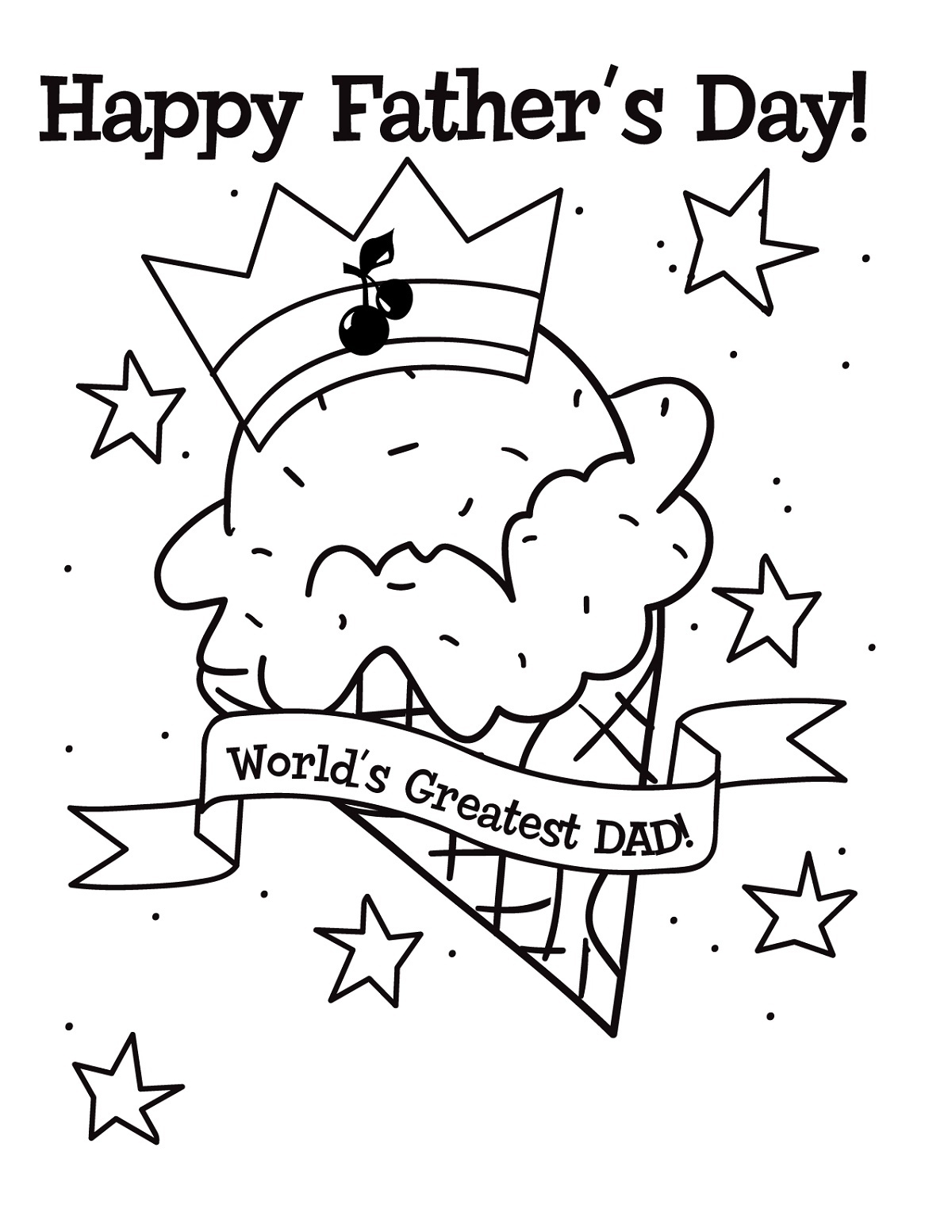 FatherS Day Printable Coloring Pages