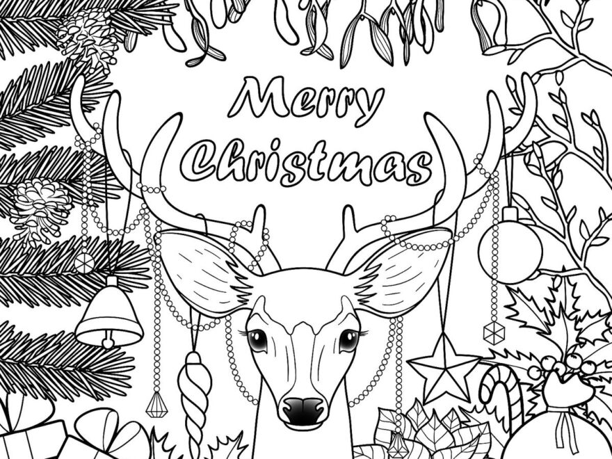 Hard Printable Christmas Coloring Pages