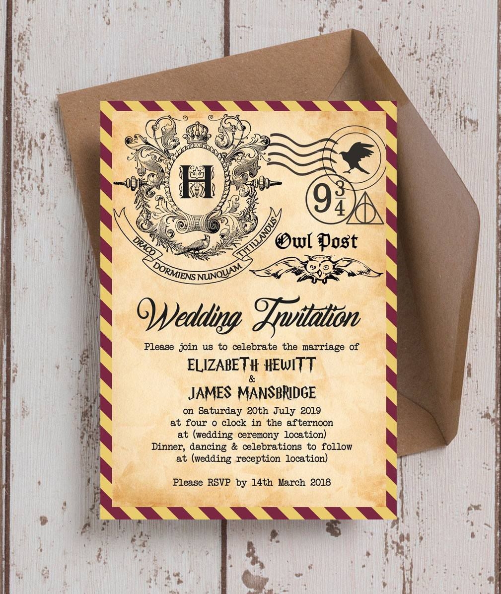 Harry Potter Printable Invitation Templates
