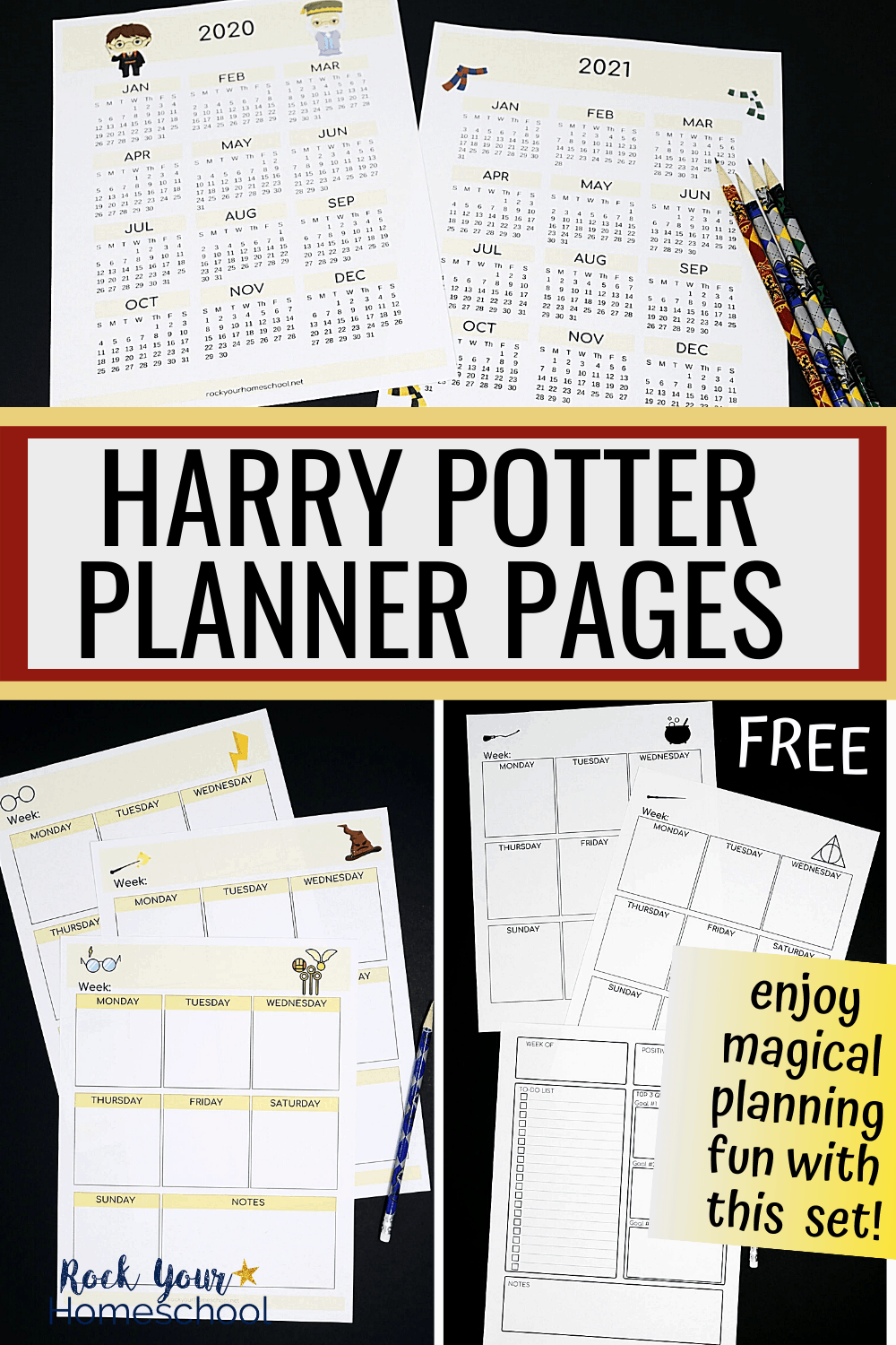 Harry Potter Planner Pages With Free Printables And Instructions To 