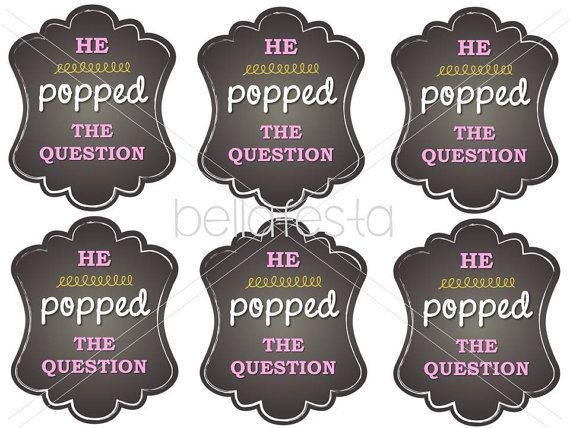 He Popped The Question Tags Free Printable
