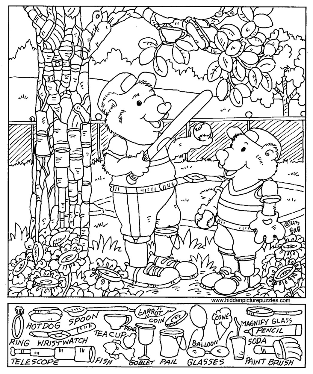Hidden Picture Puzzles Printable For Adults