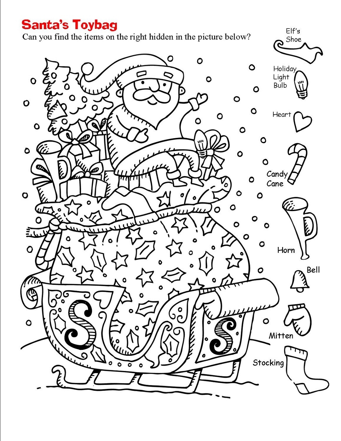 Hidden Pictures Worksheets For Kids 101 Activity