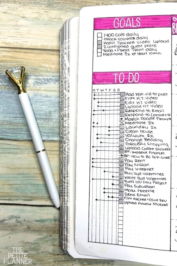 How To Use A Running To Do List In Your Bullet Journal The Petite Planner
