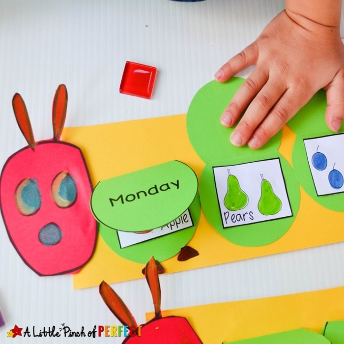 Hungry Caterpillar Craft Free Template For Kids To Cut and Paste A 