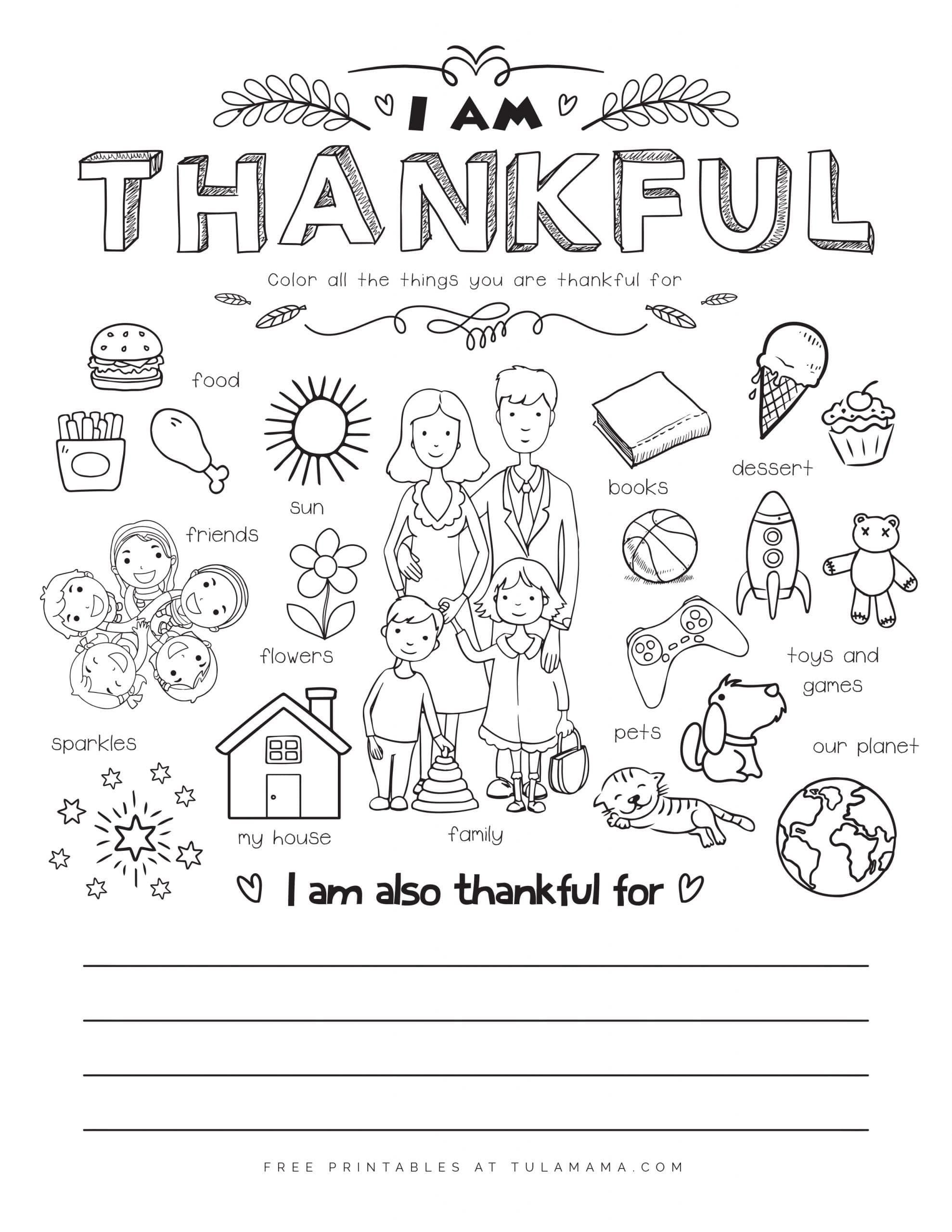 I Am Thankful For Printables Artofit