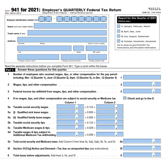 Irs Form 941 2025 Pdf Emma Forde