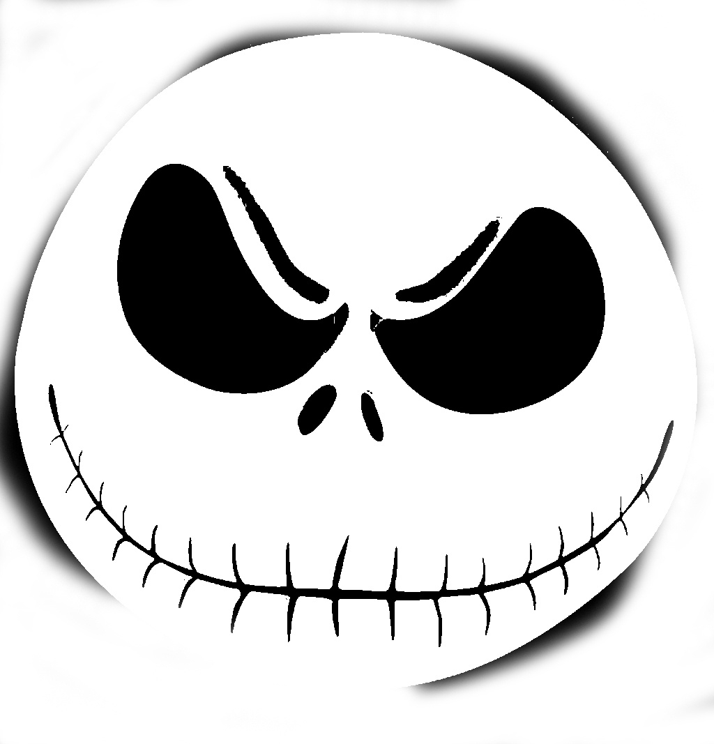 Jack Skellington Pumpkin Carving Template
