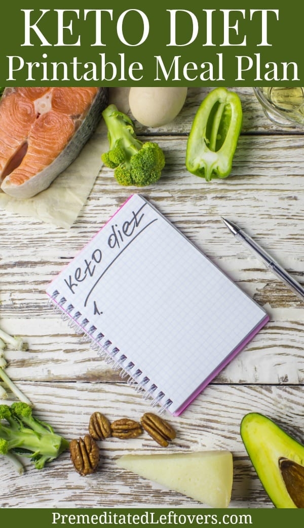 Keto Diet Meal Plan Printable Meal Plan